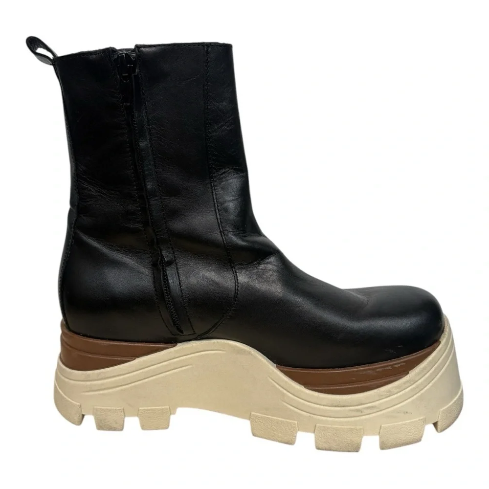 Alohas Phoenix Chunky Chelsea Platform Boots Size 39